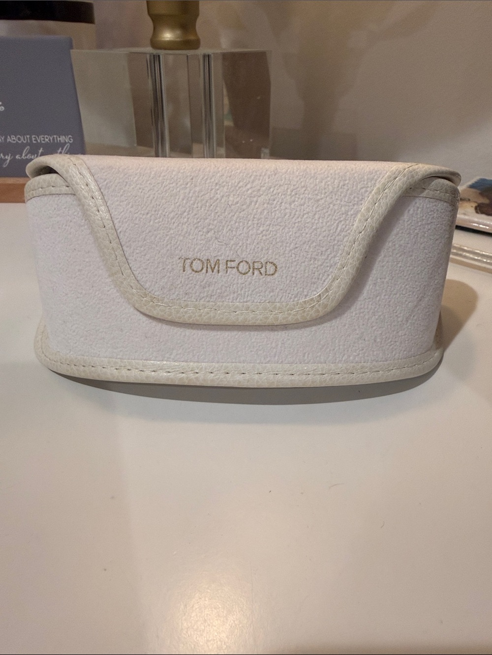 Tom Ford Sunglasses Case in off-white